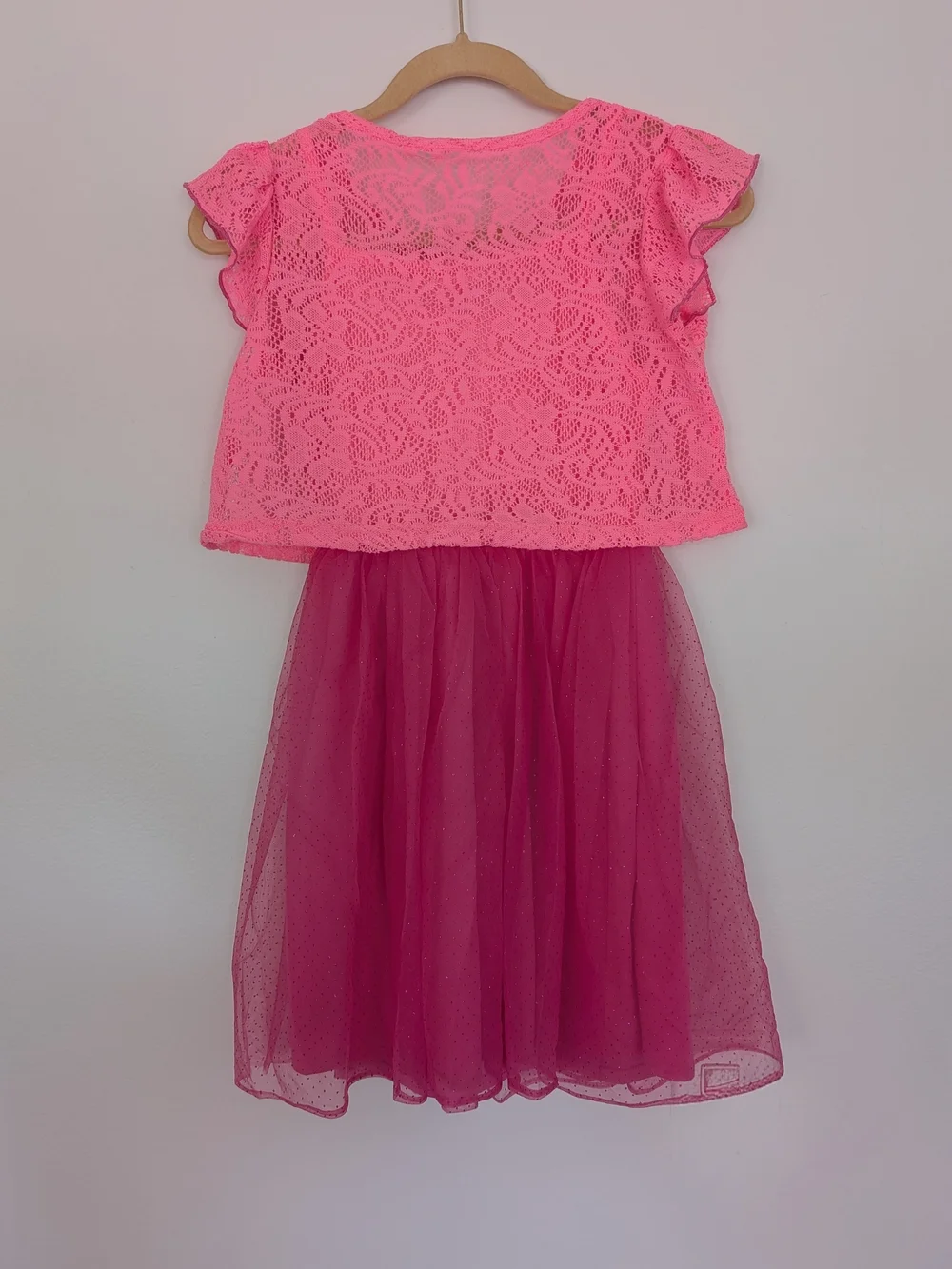 Girls L 10/12 Lot of 3 Dresses Pink Purple Tulle Tutu Hello Kitty Ballerina NWT